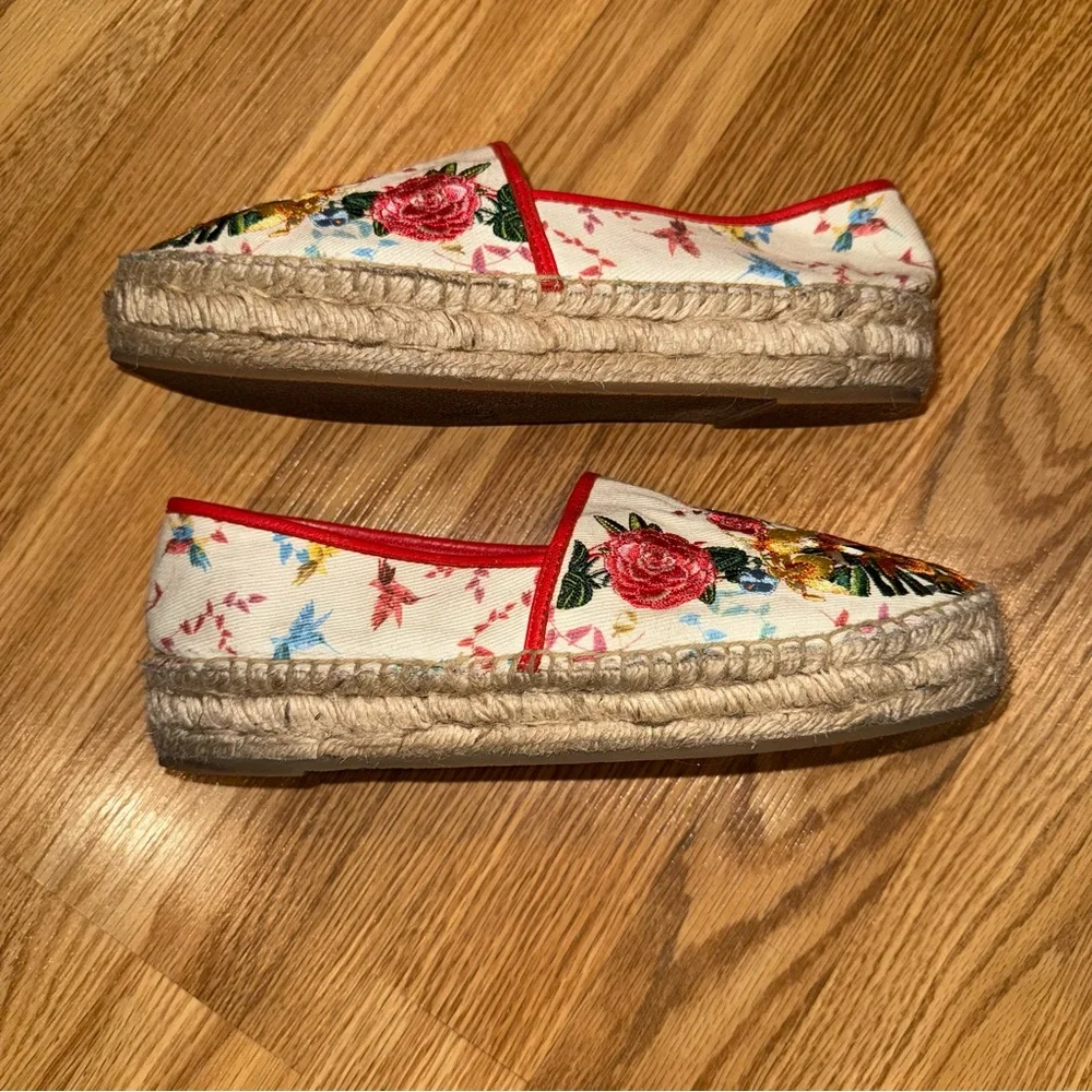Johnny Was Andra‎ Embroidered Floral Espadrille 8m